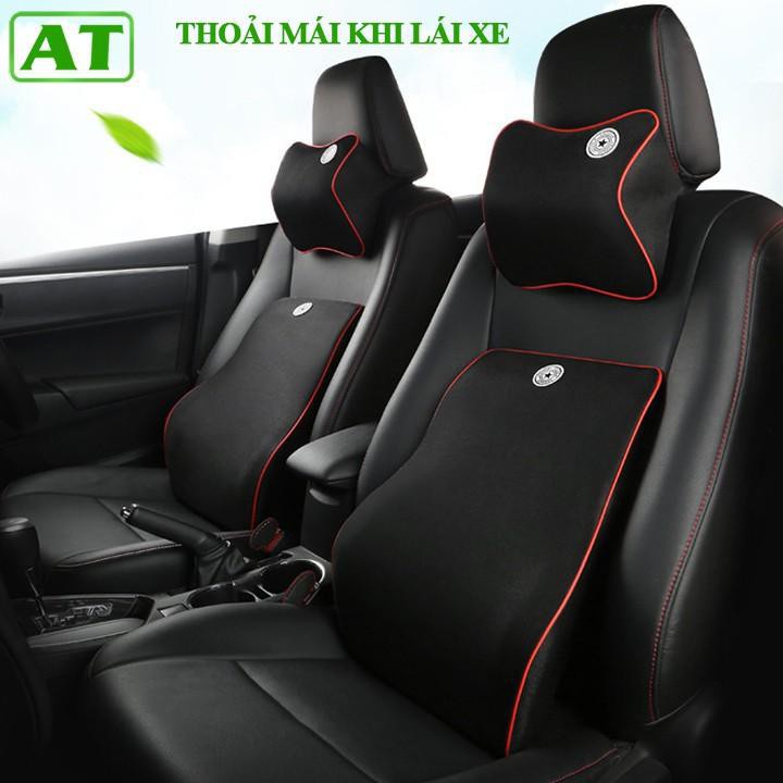 Gối tựa đầu, tựa lưng xe ô tô, xe hơi, Siêu Đàn Hồi Chống Đau Mỏi lưng