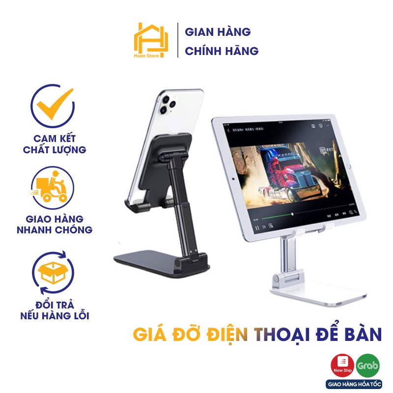 Giá đỡ điện thoại để bàn thông minh gấp gọn - Kẹp điện thoại bỏ túi đa nặng tiện dụng
