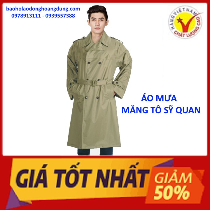 ÁO MƯA MĂNG TÔ SỸ - QUAN , ÁO MƯA MĂNG TÔ QUỐC PHÒNG , ÁO ĐI MƯA