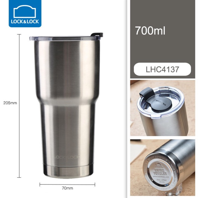 [LOCK&LOCK]LY GIỮ NHIỆT SWING TUMBLER 700ML -LHC4137