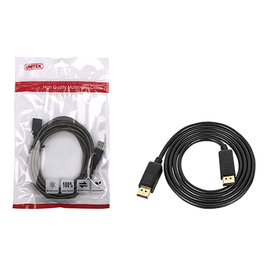 Cáp Displayport Unitek 2m Y-C 608bk, 3m Y-C 609BK, 5m Y-C 610bk, Cáp Displayport UNITEK 2m, 3m , 5m