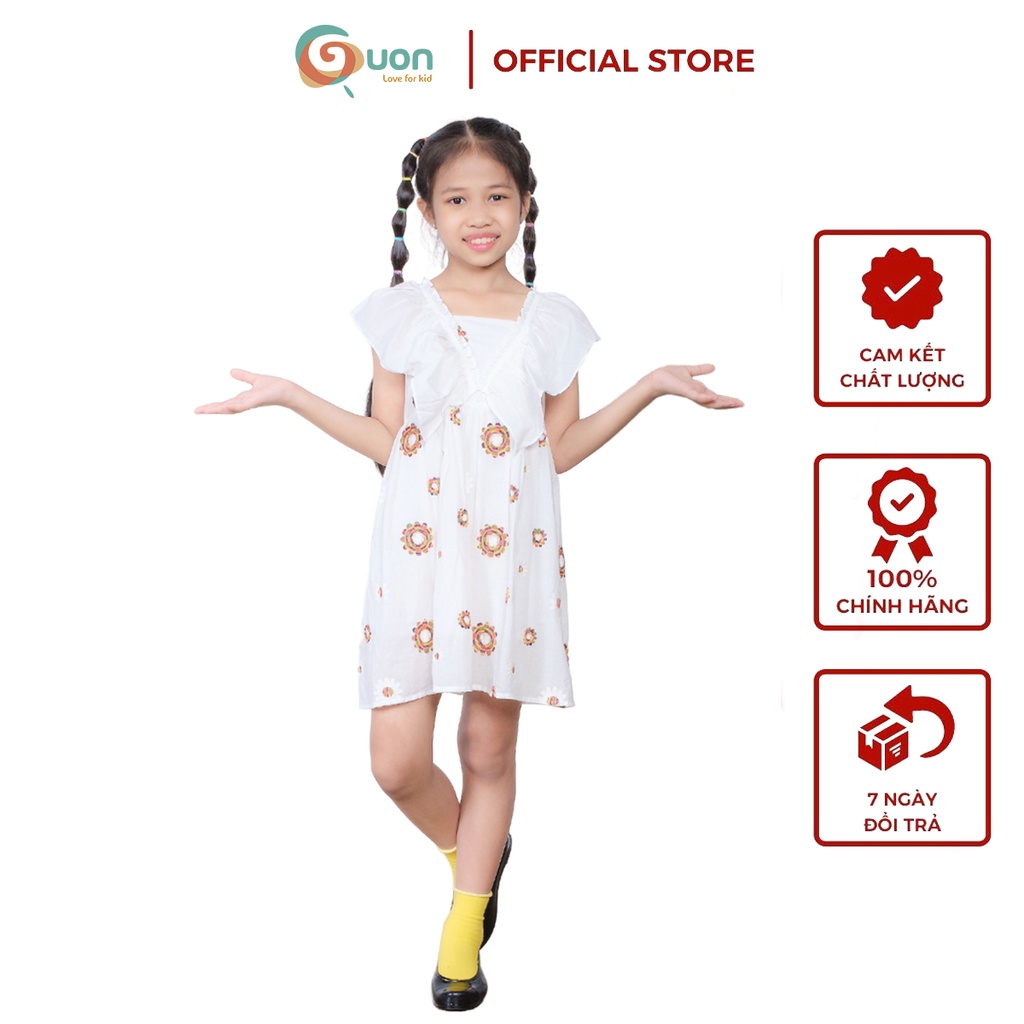 Váy bé gái từ 11 - 41kg vải cotton thoáng mát Tiểu Mai - GUON