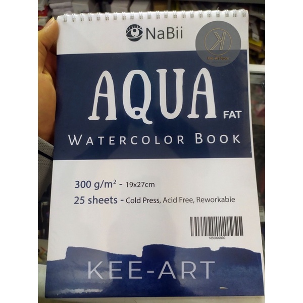 [Kee-art]Giấy Vẽ Màu Nước NaBii Aqua Fat 300gsm