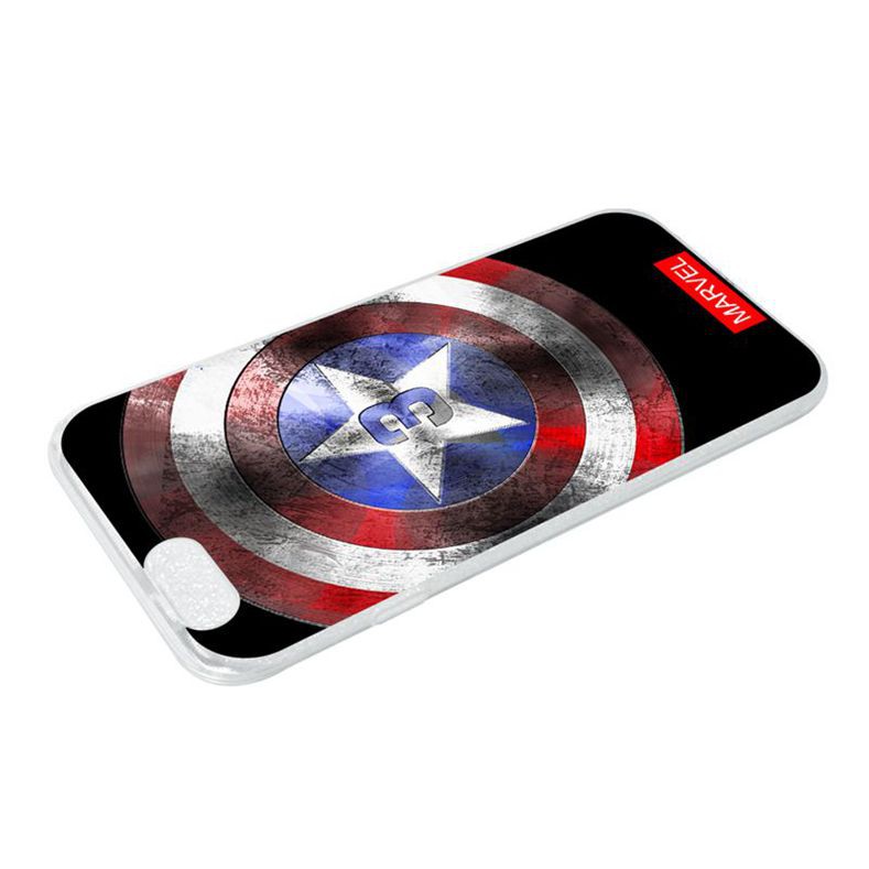 Ốp lưng silicone in hình khiên Captain America có số 3 cho Nokia 3 3.1 X6 5 5.1 6.1 6 7 8 3310 2G 2018 Plus