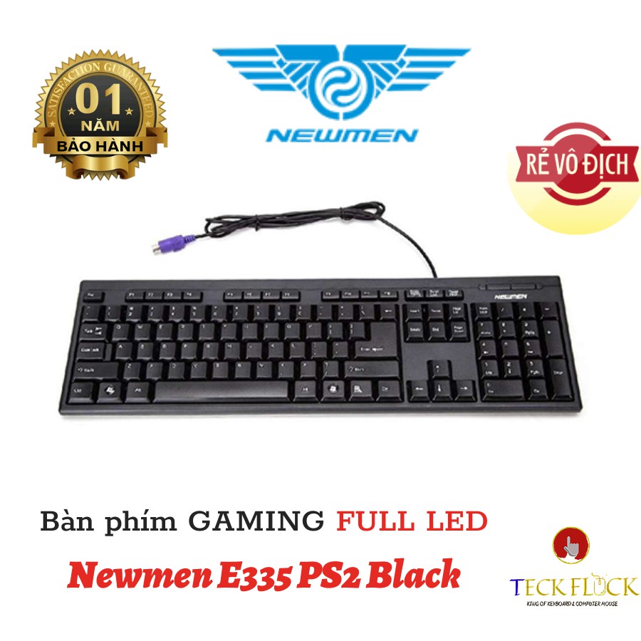 Bàn phím gaming Newmen E335 PS2 Black - USB