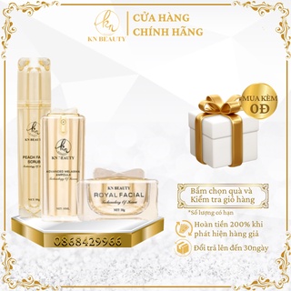 Bộ 3 bước chăm sóc da lão hóa Royal KN Beauty: Gel tẩy tế bào chết +tinh chất dưỡng + kem dưỡng (kèm quà cao cấp)