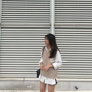 Áo gile len trơn hết