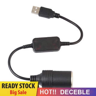 Bộ Chuyển Đổi Usb Đầu Đực Sang 12v 5v Cho Xe Hơi