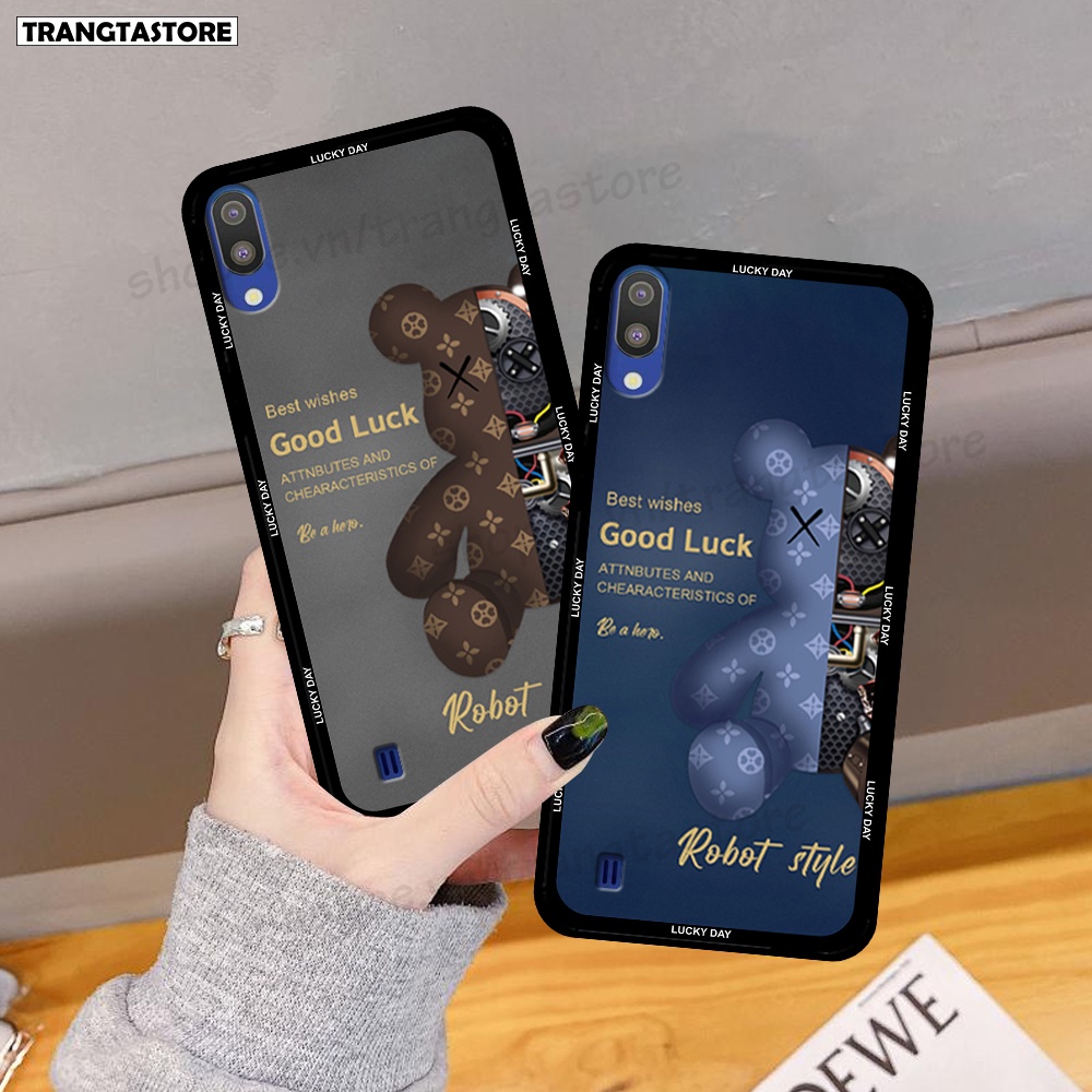 Ốp lưng Samsung A10 - M10 - A01 in hình gấu Bearbrick,Mountain,xanh,đen,đỏ giá rẻ