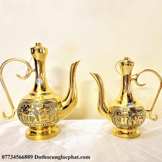 Bình Rượu Thờ Bằng Đồng (2 Cỡ)