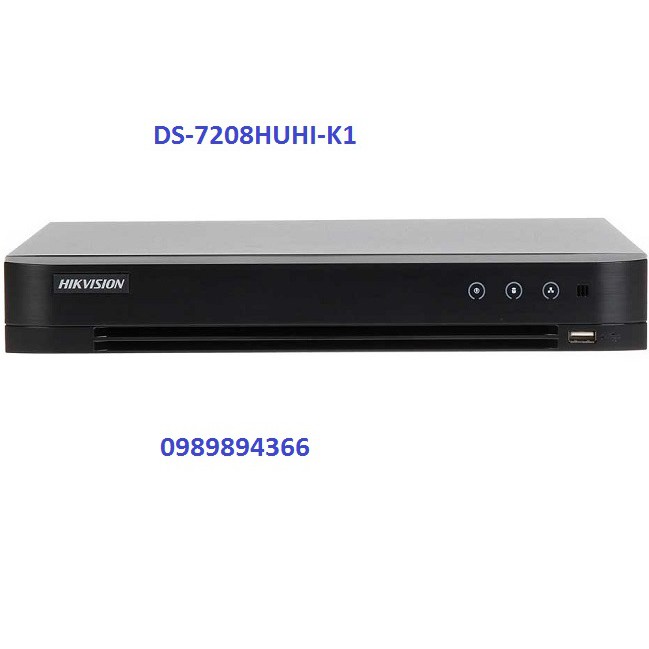 Đầu ghi hình Hybrid TVI-IP 8 kênh TURBO 4.0 HIKVISION DS-7208HUHI-K1 (hỗ trợ Alarm)