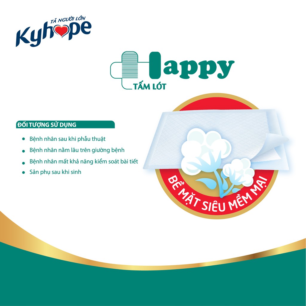 Tấm lót Kyhope Happy người già gói 10 miếng ( D70 x R45cm )