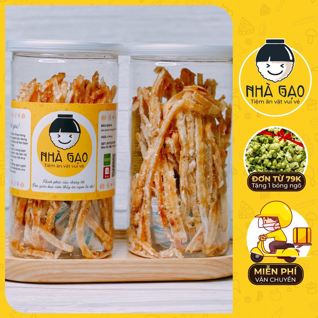 Khô Cá Thiều Que Lon 250g Nhà Gạo Ăn Liền Tẩm Ướp Gia Vị Đặc Sản Đà Nẵng