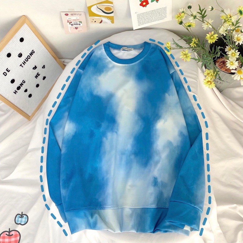 (ẢNH THẬT 100%) Áo Sweater TieDye 3D Basic