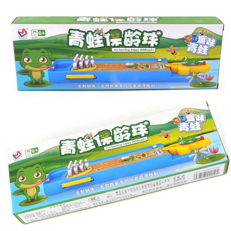 Đồ chơi ném bowling mini chú ếch con cho bé rèn luyện sự tỉ mỉ và quan sát