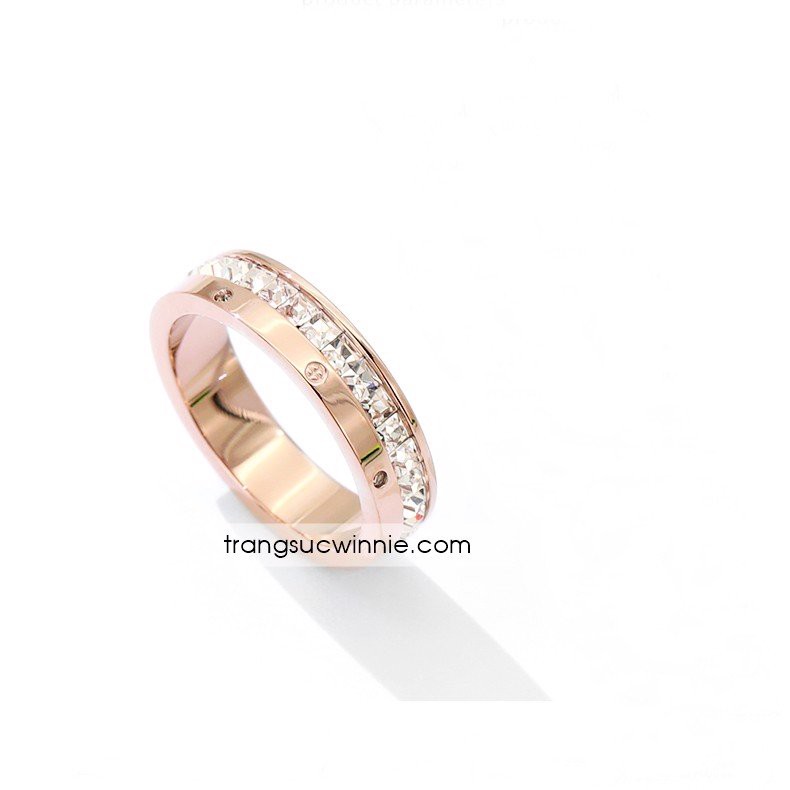 Nhẫn nữ titan carti line II