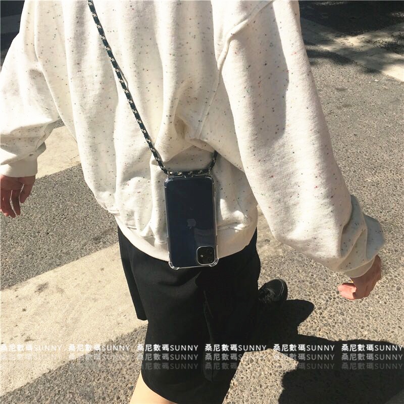 Ốp Điện Thoại Có Dây Đeo Cho Iphone 11 12 Pro Se2 Xr Xmax 8plus