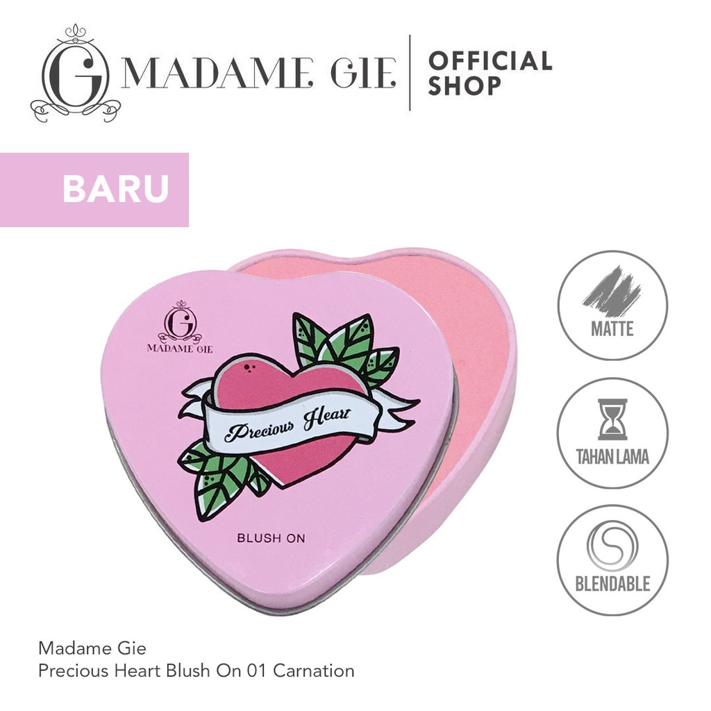 (hàng Mới Về) Phấn Má Hồng Madame Gie Thiết Kế Trái Tim Xinh Xắn | BigBuy360 - bigbuy360.vn