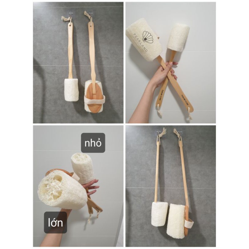 Bàn Chải Kỳ Lưng - Bàn Chải Tắm - Tẩy Da Chết Từ Xơ Mướp Tự Nhiên | BigBuy360 - bigbuy360.vn