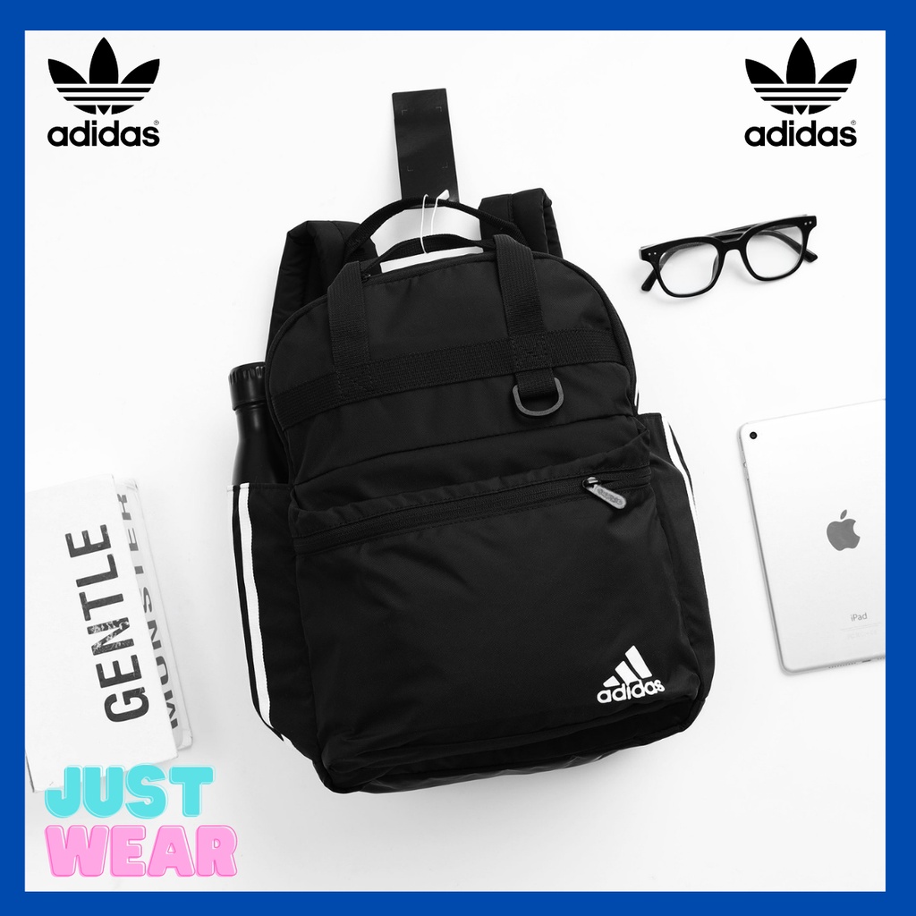 Balo Adidas 3 sọc balo đi học thể thao cao cấp chất vải polyester chống thấm nước chống sốc siêu sịn