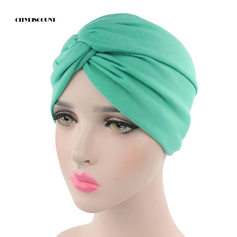 Mũ turban trùm đầu kiểu dáng thời trang dành cho nữ