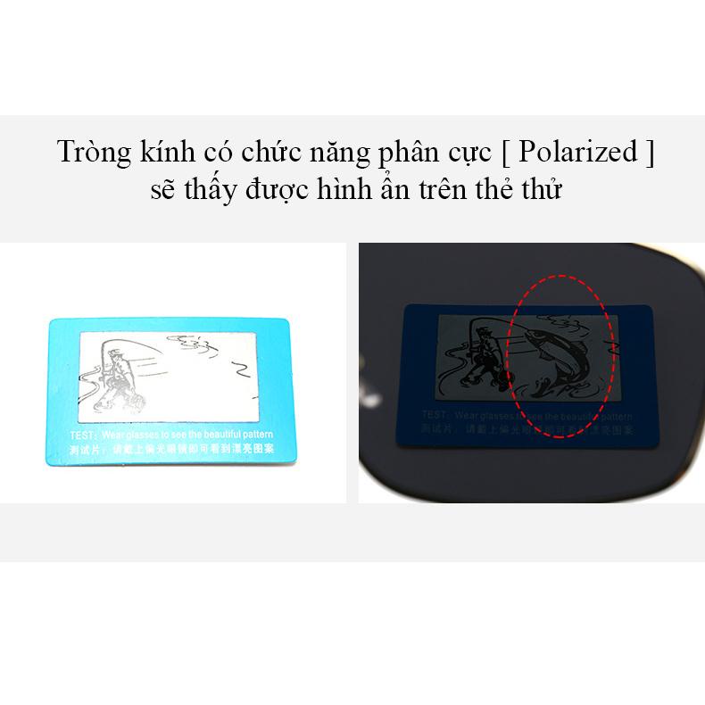 Kính râm phân cực kim loại nam nữ 8521 [ tặng kèm thẻ thử phân cực + hộp ]