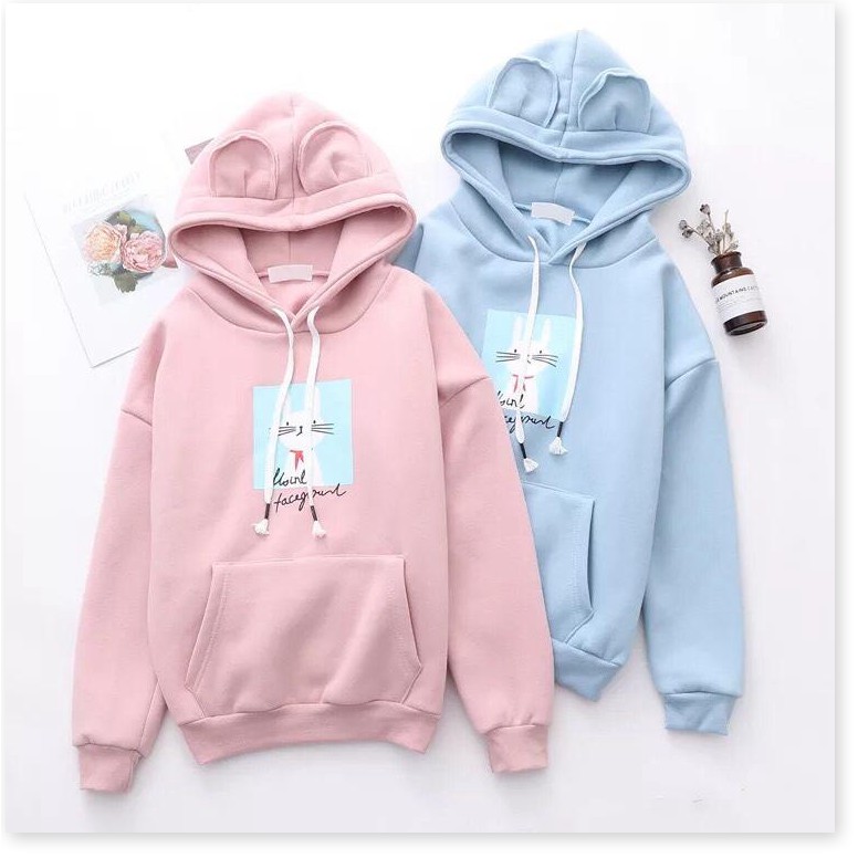 áo khoác hoodie nữ tai thỏ  NEW SKY MAX mới nhất năm thịnh 1