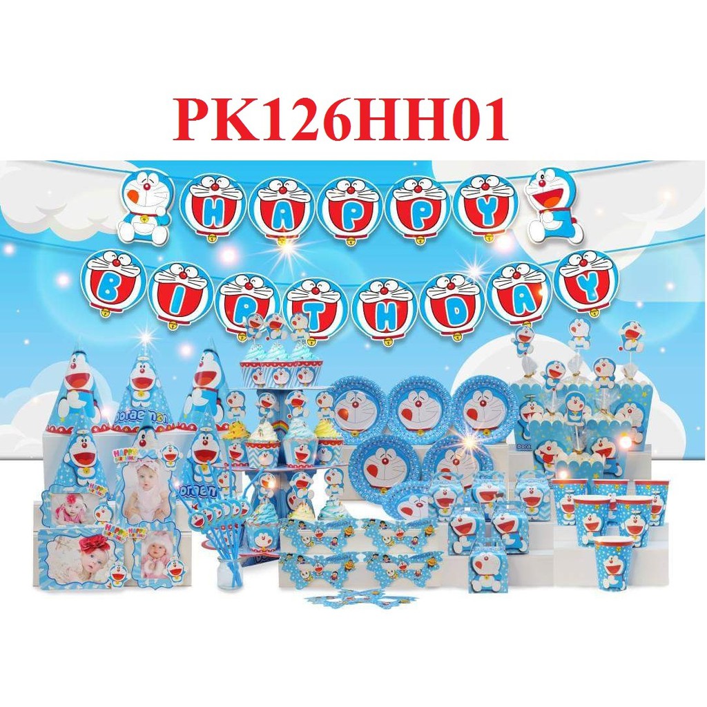 Phụ kiện sinh nhật chủ đề Doremon
