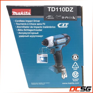Máy vặn vít dùng pin 12Vmax Makita TD110DZ (thân máy không pin sạc)