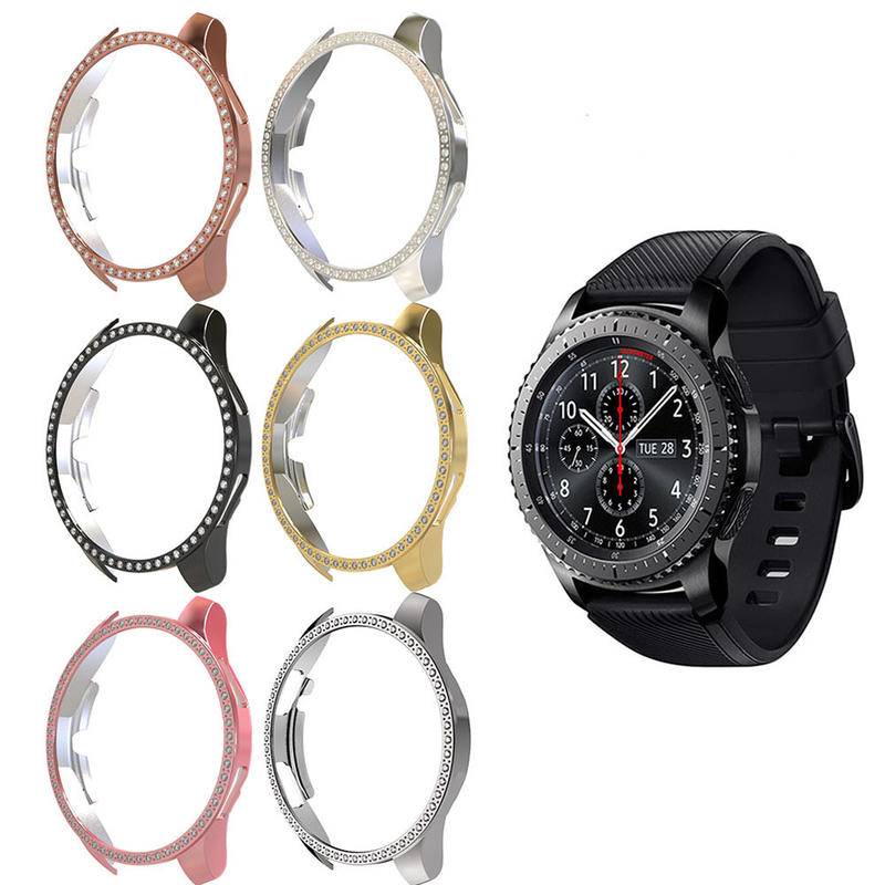 Ốp Bảo Vệ Mặt Đồng Hồ Đính Đá Dành Cho Samsung Galaxy Watch 3 4 Classic 40mm 41mm 42mm 44mm 45mm 46mm Samsung Galaxy Active 2 40mm 44mm Gear S3
