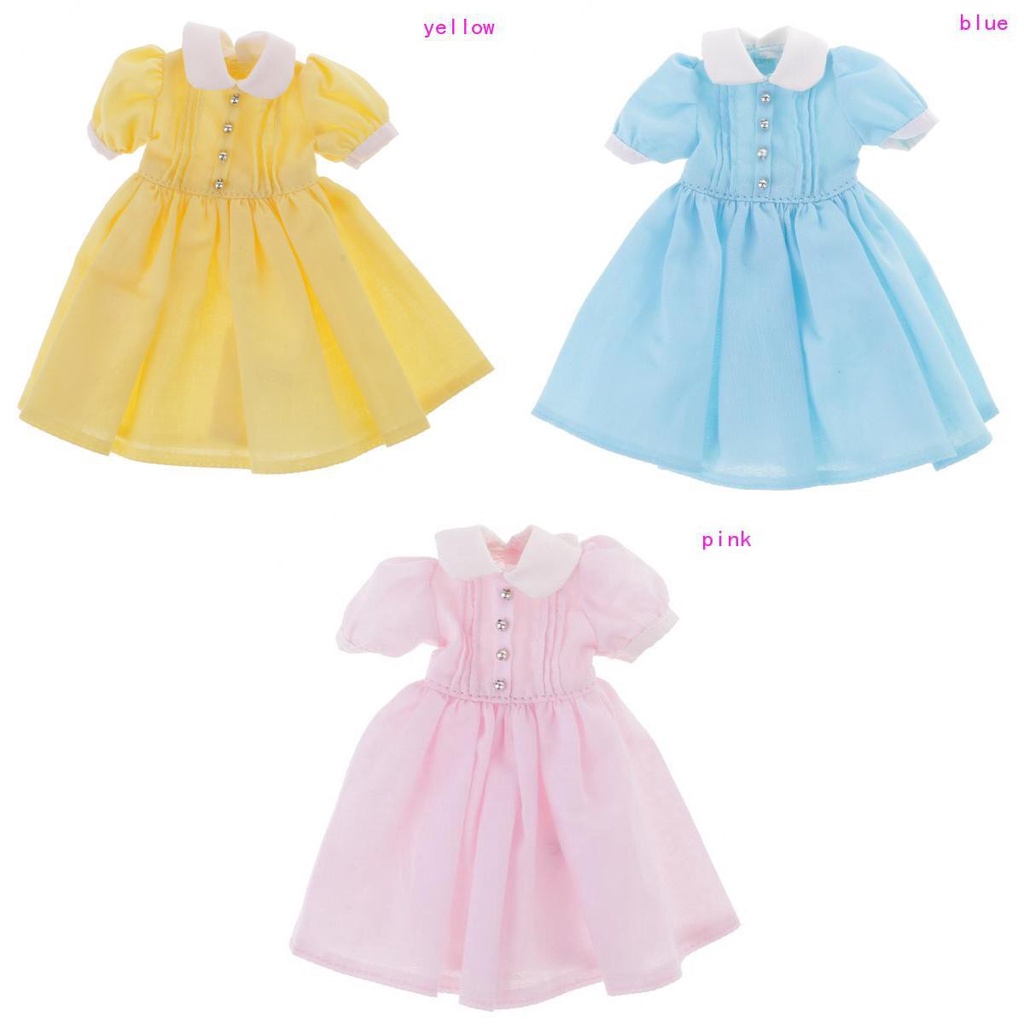 Đầm Tay Phồng Shop61 Thời Trang Xinh Xắn Cho Búp Bê Blythe Takara 12 &quot;