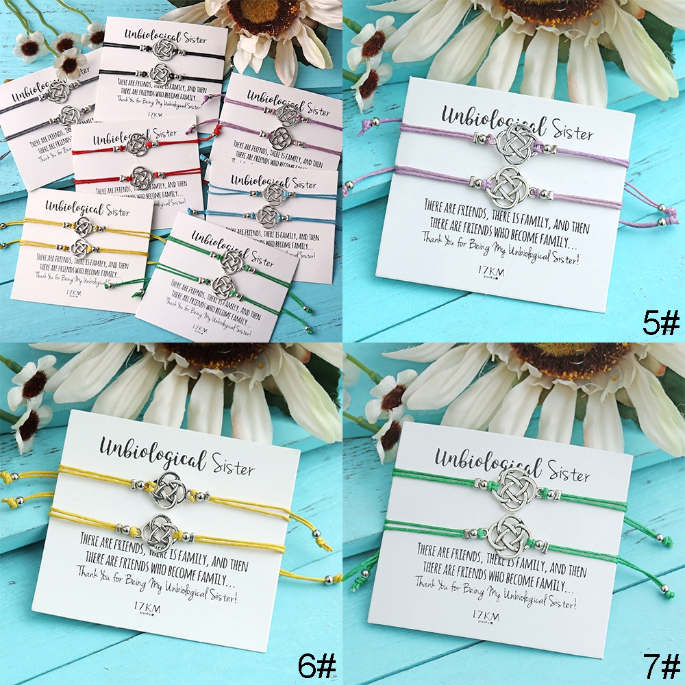 Set 2 Vòng Tay Nút Thắt Kim Loại Thời Trang Cho Cặp Đôi