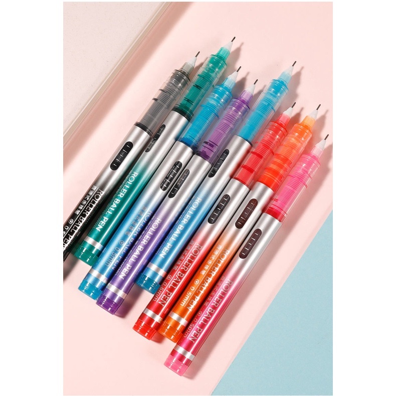 Bút Mực Gel 8 Màu Nhanh Khô Kiểu Dáng Dễ Thương Tiện Dụng