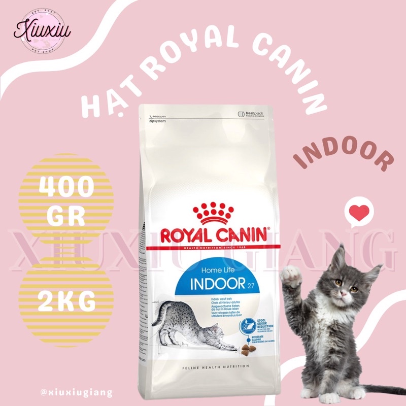 Thức Ăn Hạt Royal Canin Indoor Cho Mèo Trưởng Thành - Xiuxiu Giang