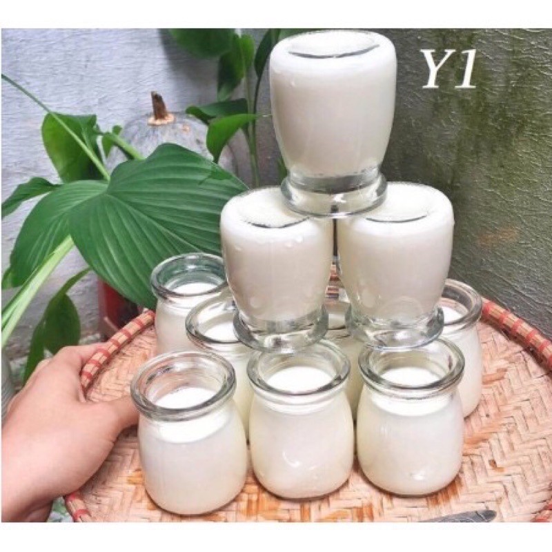 HŨ THỦY TINH CÓ NẮP LÀM SỮA CHUA 200ML, 100ML