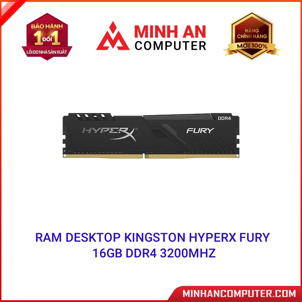 RAM Desktop KINGSTON HyperX FURY DDR4 3200MHz 16GB/32GB Hàng chính hãng