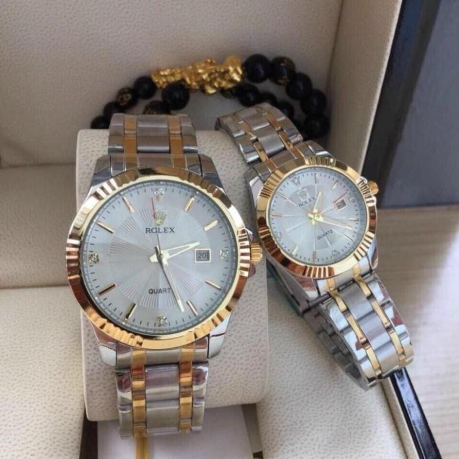 Đồng Nam Rolex mã RL156 dây đặc nguyên khối, mạ không rỉ, dây full vàng - Đồng hồ rolex.my.97 leocamwatch