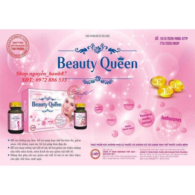 Viên uống Đẹp da - Nội tiết Beauty Queen