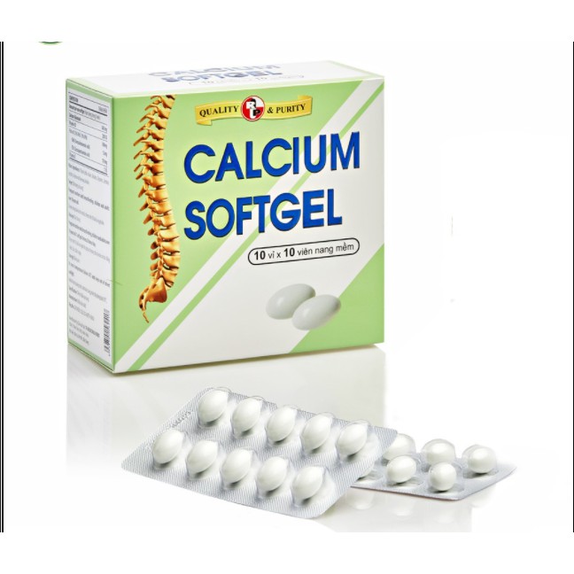 (100 viên) Sản phẩm bổ sung canxi, vitamin D3 - CALCIUM SOFTGEL