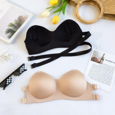 Áo Lót Nữ ❤️FREESHIP❤️ Áo Bra Đúc Su Quây Ngực Bàn Tay Kèm Quai Trong