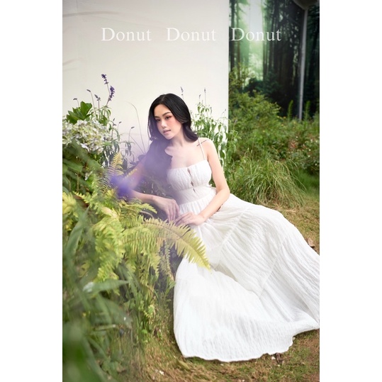 Váy 2 dây xốp tiểu thư