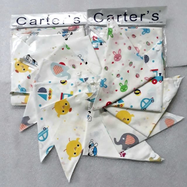 Yếm Xô Cúc Bấm Mềm Mại Cho Bé,Yếm Tam Giác Nhiều Mẫu Cho Bé