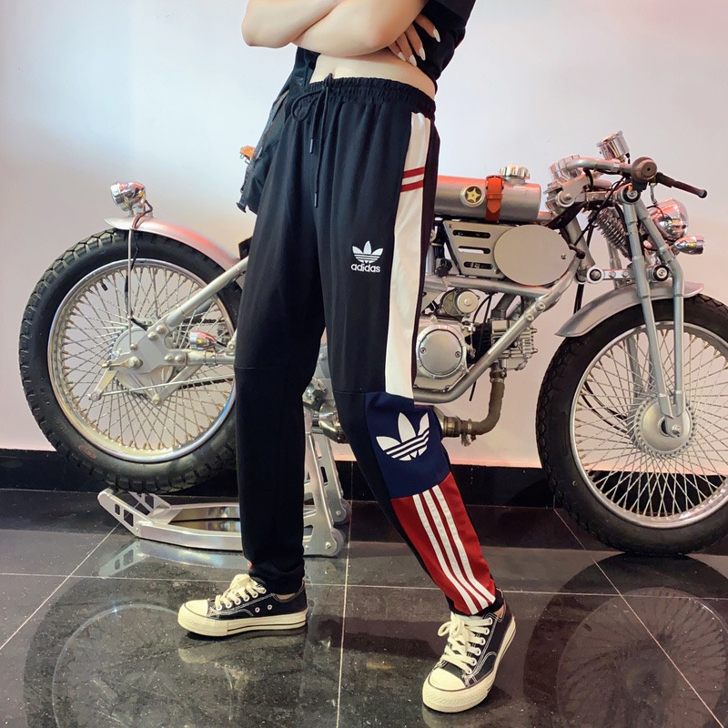 Quần Thể Thao Adidas Dệt Kim Co Giãn Thời Trang Cho Cặp Đôi
