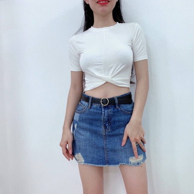 Áo xoắn eo kèm hình thật fee size 40-54kg