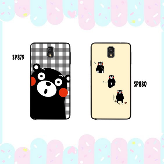 Ốplưnginhình Samsung  :SAMSUNG NOTE3 BST ỐP GẤU KUMAMON SIÊU XINH <3