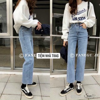 Quần jeans ống đứng