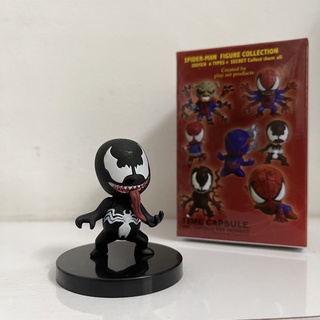Mô hình người nhện Spider-Man Venom Chibi Siêu anh hùng đồ chơi kèm box