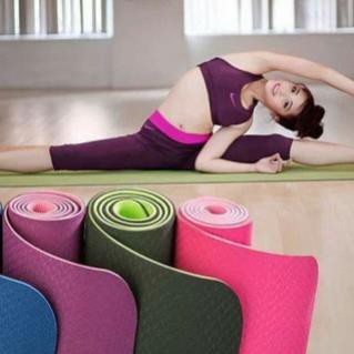 Thảm Tập Yoga, Tập Gym, Tập Thể Dục Tại Nhà TPE Đài Loan Cao Cấp, Chống Trơn Trượt, Êm Ái Khi Sử Dụng GiaDungTC