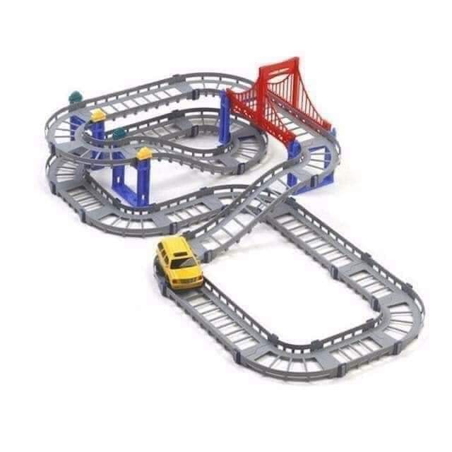Bộ đồ chơi đường đua ô tô tàu lượn 88 chi tiết (loại to)