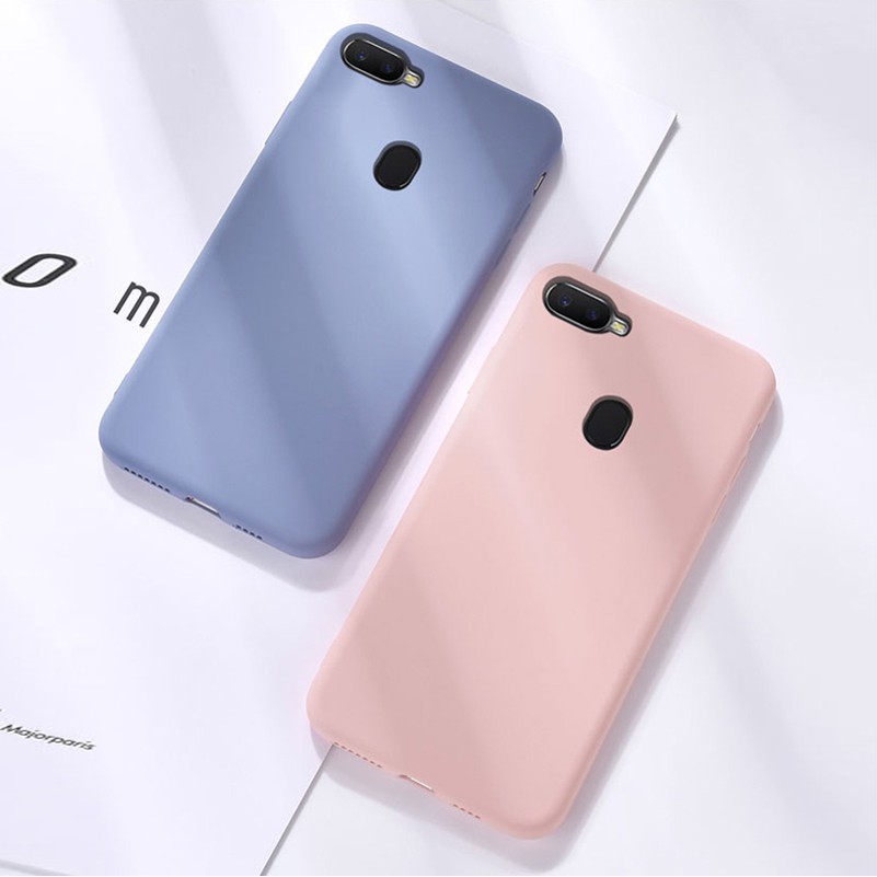 Koosuk Ốp lưng silicone mềm và mỏng cho điện thoại OPPO A7 AX7 A5s AX5s / A12 A12E A5 A3S / F9 F11 Pro A7X